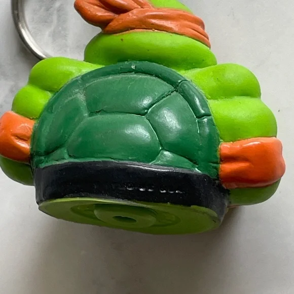 VINTAGE TMNT Teenage Mutant Ninja Turtles Mikey Michelangelo Keychain (Mirage) - Picture 5 of 6
